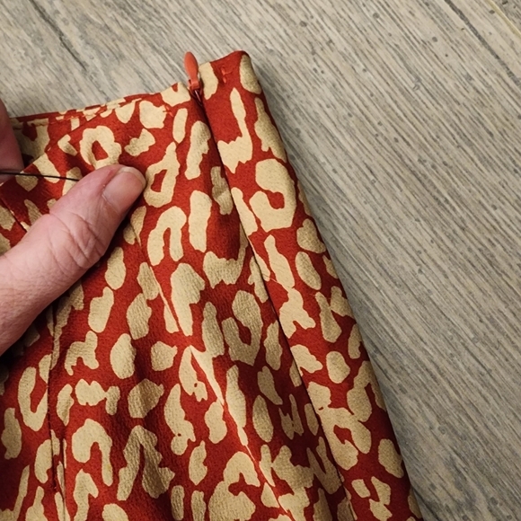 Princess Polly Kyoto Animal Leopard Print Mini Skirt Women's Size 2 Side Zip EUC - Picture 4 of 9